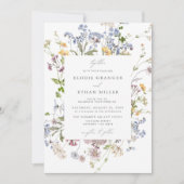 Wildblume Wedding Einladung Boho Whimsical (Vorderseite)