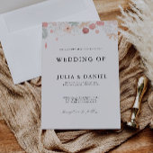 Wildblume Wedding Einladungen Vorlage