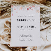 Wildblume Wedding Einladungen Vorlage