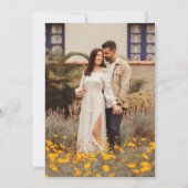 Wildblume Wedding Foto Save The Date (Rückseite)