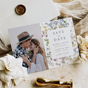 Wildblume Wedding Foto Save the Date Whimsical
