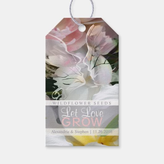 Wildblume Wedding Gift Tags Geschenkanhänger (Vorderseite)