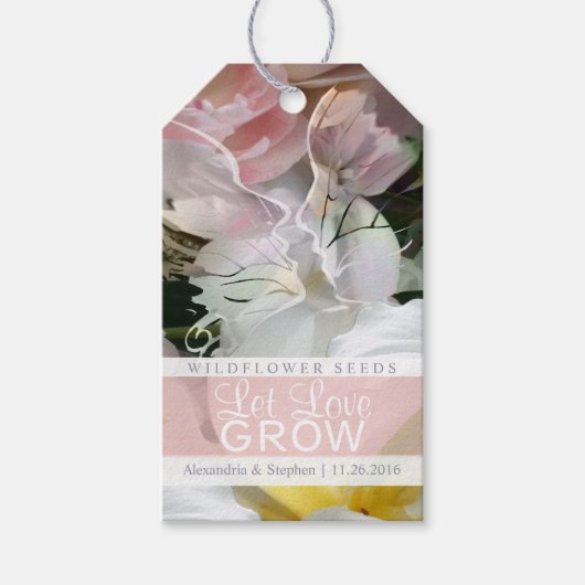Wildblume Wedding Gift Tags Geschenkanhänger (Vorderseite)
