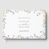 Wildblume Wedding Guest Book Gästebuch (Vorderseite)
