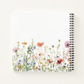 Wildblume Wedding Guest Book Notizblock (Rückseite)