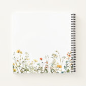 Wildblume Wedding Guest Book Notizblock (Rückseite)