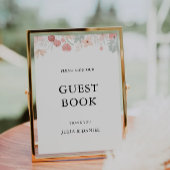 Wildblume Wedding Guest Book Sign Template Einladung