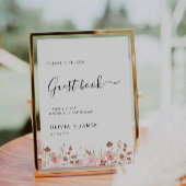 Wildblume Wedding Guest Book Sign Template Einladung