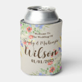 Wildblume Wedding Huggie Dosenkühler (Kanne Vorderseite)