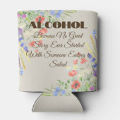 Wildblume Wedding Huggie Dosenkühler (Rückseite)