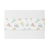 Wildblume Wedding Meadow Blume Einladung Einladungsbanderole (Rückseitenbeispiel)