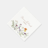 Wildblume Wedding Napkins Serviette (Ecke)