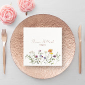 Wildblume Wedding Napkins Serviette