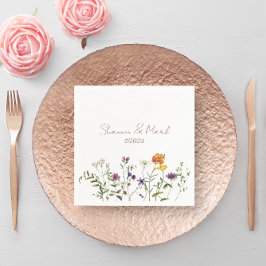 Wildblume Wedding Napkins Serviette