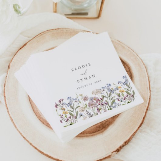 Wildblume Wedding Paper Napkins Floral Boho Serviette