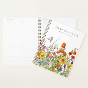 Wildblume Wedding Planner - Personalisiertes Noteb Planer