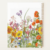 Wildblume Wedding Planner - Personalisiertes Noteb Planer (Rückseite)