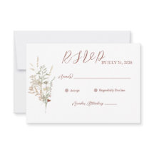 Wildblume Wedding RSVP Card