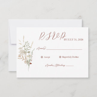 Wildblume Wedding RSVP Card