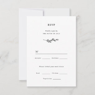 Wildblume Wedding RSVP Card