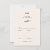 Wildblume Wedding RSVP Card (Vorderseite)