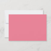 Wildblume Wedding RSVP Card Karte (Rückseite)