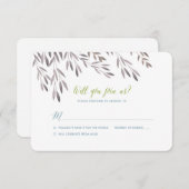 Wildblume Wedding RSVP für Jerrah (Vorne/Hinten)