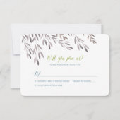 Wildblume Wedding RSVP für Jerrah (Vorderseite)