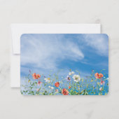 Wildblume Wedding RSVP Karte (Rückseite)