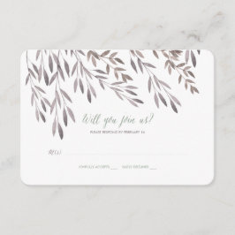 Wildblume Wedding RSVP Karte