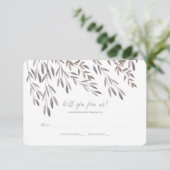 Wildblume Wedding RSVP Karte (Stehend Vorderseite)