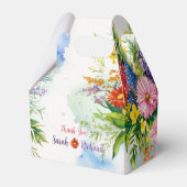 Wildblume Wedding, rustikale Blumenbesichtigung Da Geschenkschachtel (Vorderseite)