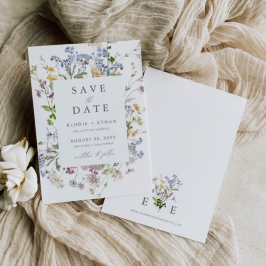 Wildblume Wedding Save the Date Floral Boho