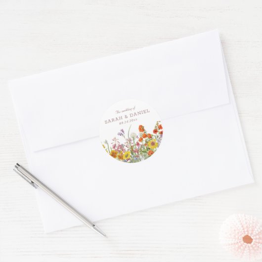 Wildblume Wedding Stickers - Blume Umschlag Aufkle (Umschlag)
