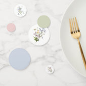 Wildblume Wedding Table Confetti Floral Whimsical Konfetti (Gruppe)