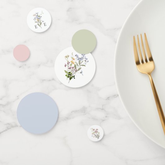 Wildblume Wedding Table Confetti Floral Whimsical Konfetti (Gruppe)