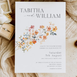 Wildblume Wedding Template Boho Floral Einladung