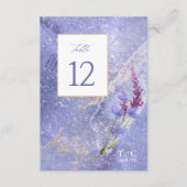 Wildblume Wedding Texture Table No. Peri ID95 Einladung (Vorderseite)