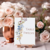 Wildblume Wedding Tischnummer