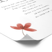 Wildblume Wedding Vielen Dank für Ihre Teilnahme Poster (Ecke)