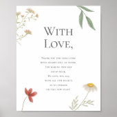 Wildblume Wedding Vielen Dank für Ihre Teilnahme Poster (Vorne)