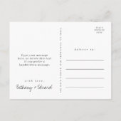 Wildblume Wedding Vielen Dank Postcard Einladungspostkarte (Rückseite)