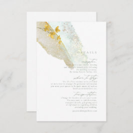 Wildblume Wedding Watercolor Details Gold ID954 Begleitkarte