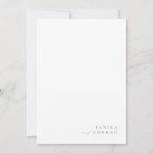 Wildblume Wedding Watercolor Menü Fuchsia ID954 (Rückseite)