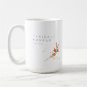 Wildblume Wedding Watercolor Names Gold ID954 Kaffeetasse (Links)