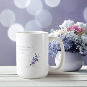 Wildblume Wedding Watercolor Names Peri ID954 Kaffeetasse