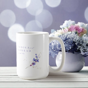 Wildblume Wedding Watercolor Names Peri ID954 Kaffeetasse