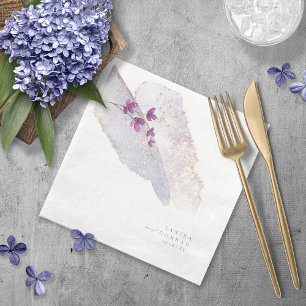 Wildblume Wedding Watercolor Paint Str Peri ID954 Serviette