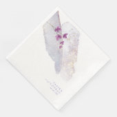 Wildblume Wedding Watercolor Paint Str Peri ID954 Serviette (Ecke)