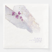 Wildblume Wedding Watercolor Paint Str Peri ID954 Serviette (Vorderseite)